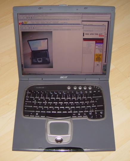photo of acer travelmate 800
