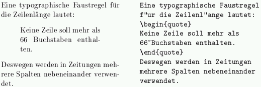 Beispiel für \quote